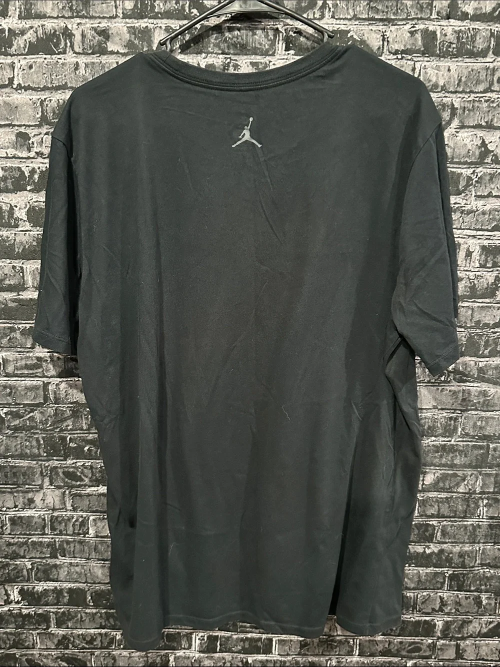 Jordan Black Short Sleeve Tee with Red & Gray Graphic